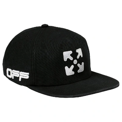 Pre-owned Off-white Off Print Arrows Hat Black/white