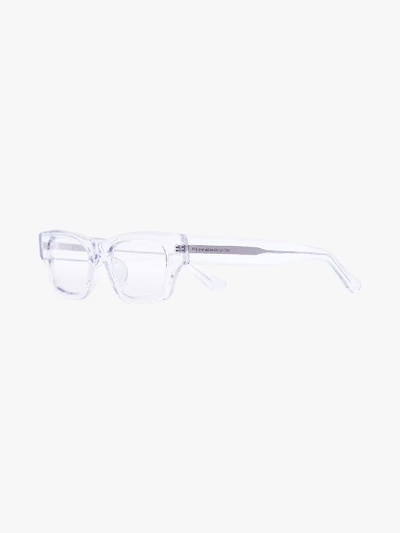 Shop Ambush Clear Slim Square Optical Glasses In White