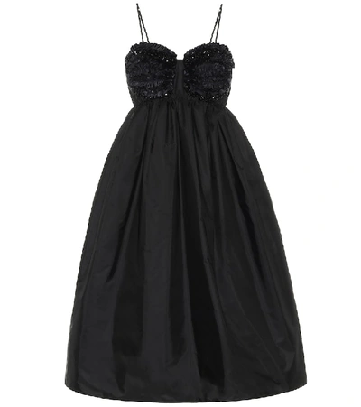 Shop Moncler Genius 4 Moncler Simone Rocha Embellished Dress In Black