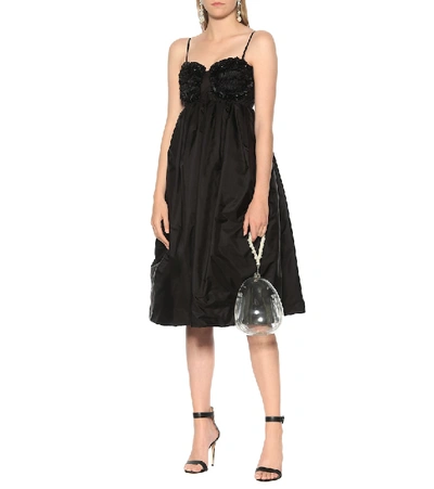 Shop Moncler Genius 4 Moncler Simone Rocha Embellished Dress In Black