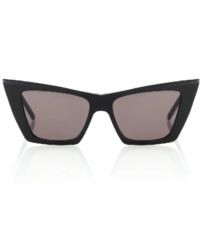 Shop Saint Laurent Sl 372 Cat-eye Sunglasses In Black