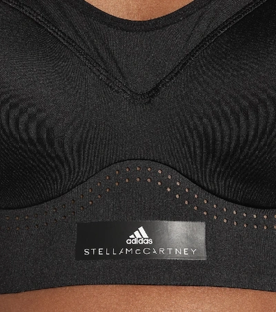 Shop Adidas By Stella Mccartney Stronger For It Sports Bra In Black
