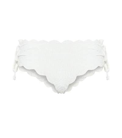 Shop Marysia Spring Tie Bikini Bottoms In White