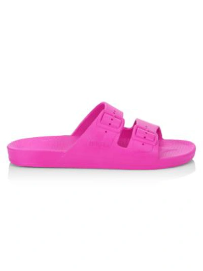 Shop Freedom Moses Women's Two-strap Slides In Candy