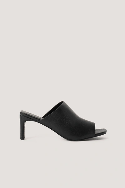 Shop Na-kd Basic Squared Heel Mules - Black
