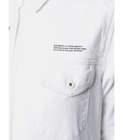 Shop Off-white Crisp White Shirt Dress