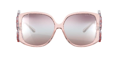 Giorgio Armani Women's Sunglasses In Gradient Pink Brown Mirror