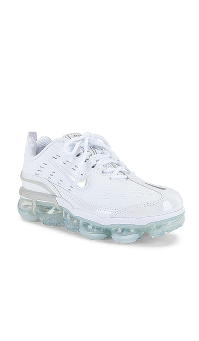 Shop Nike Air Vapormax 360 Sneaker In White  Black & Metallic Silver