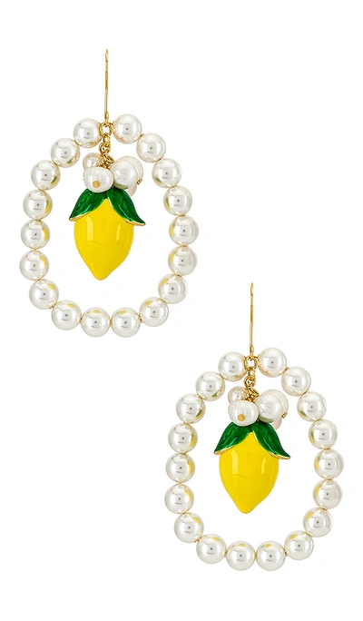 Shop Lpa Bianka Earring In Yellow Multi