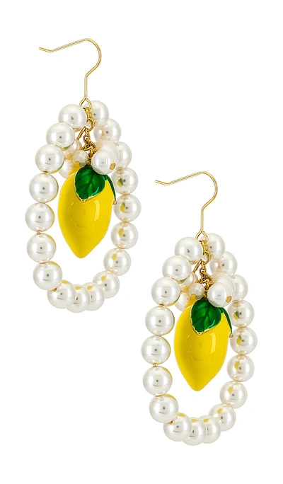 Shop Lpa Bianka Earring In Yellow Multi