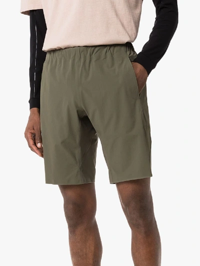 Shop Veilance Grey Secant Shorts