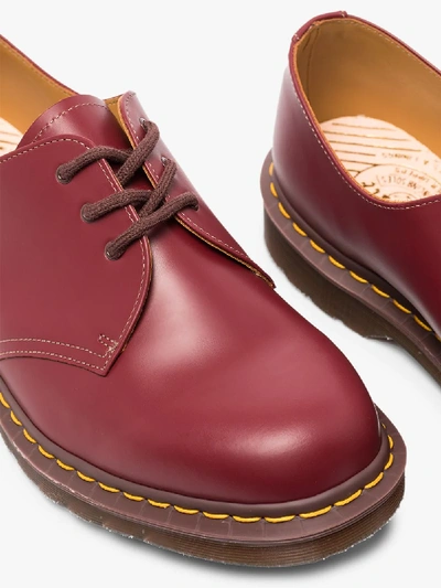Shop Dr. Martens' Red 1461 Vintage Leather Derby Shoes