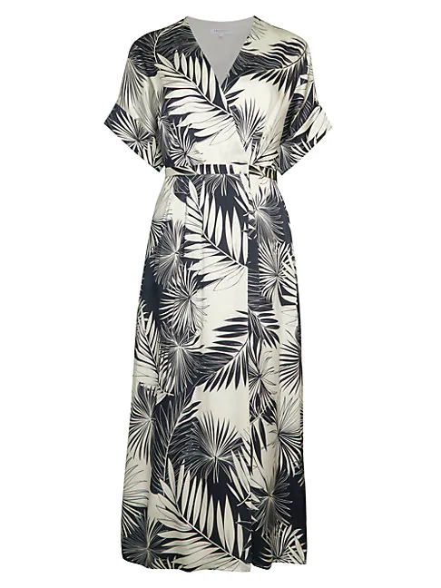 silk kimono wrap dress