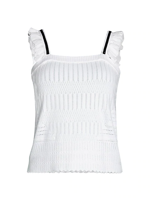 white knit tank top