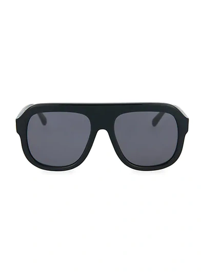 Shop Stella Mccartney 54mm Square Aviator Sunglasses In Black