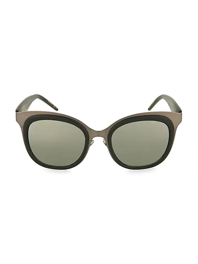 Shop Pomellato 48mm Cat Eye Sunglasses In Grey Black