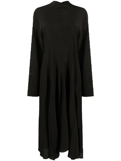 Shop Acne Studios Gathered Detail Dress In Black