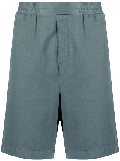 Shop Acne Studios Elasticated Deck Shorts In Blue