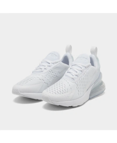 Shop Nike Unisex Air Max 270 Casual Sneakers From Finish Line In White/white