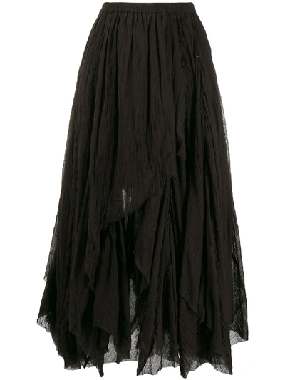 Shop Mes Demoiselles Pleated Skirt In Black