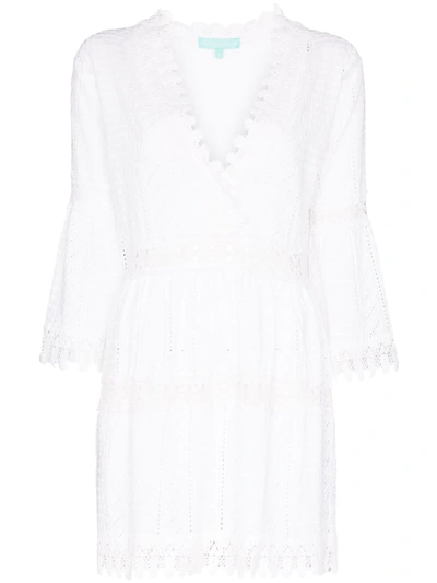 Shop Melissa Odabash Victoria Crocheted Beach Dress In White