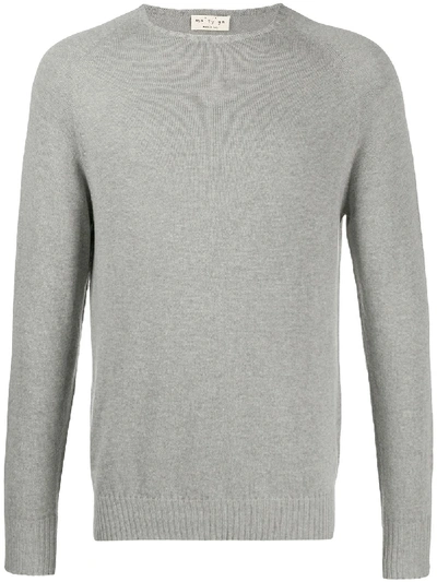 Shop Ma'ry'ya Fine Knit Sweater In Grey