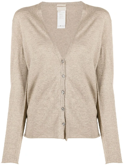 Shop Massimo Alba Vivik Buttoned Cardigan In Neutrals