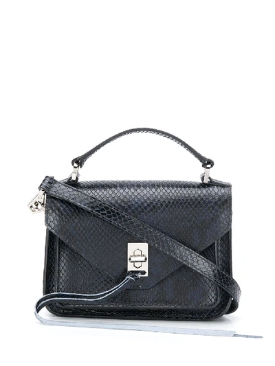 Shop Rebecca Minkoff Mini 'darren' Satteltasche In Blue