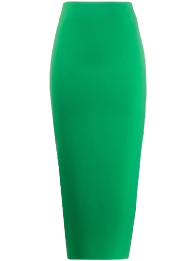 Shop A.w.a.k.e. High-waisted Pencil Skirt In Green
