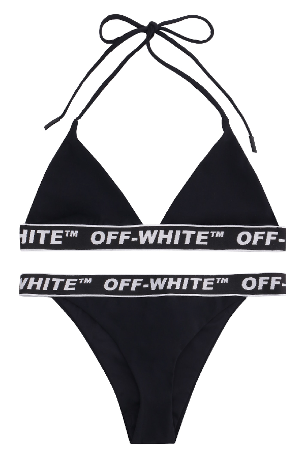 off white black bikini