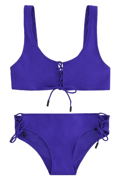 Shop Off-white Sports-style Bikini In Blue
