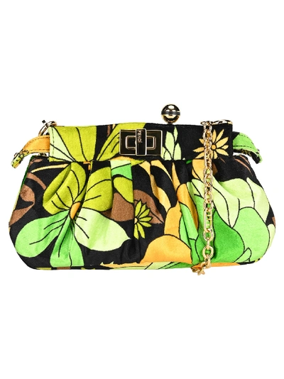 Shop Fendi Click Peekaboo In Green