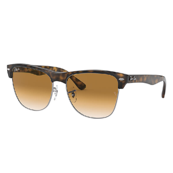 Ray Ban Clubmaster Oversized Tortoise, Brown Lenses - Rb4175 In ...