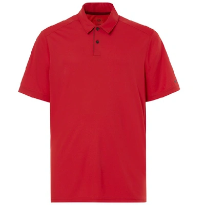 Shop Oakley Divisonal Polo In Red