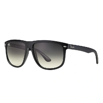 Ray Ban Sunglasses Man Boyfriend - Black Frame Grey Lenses 56-15 In Black