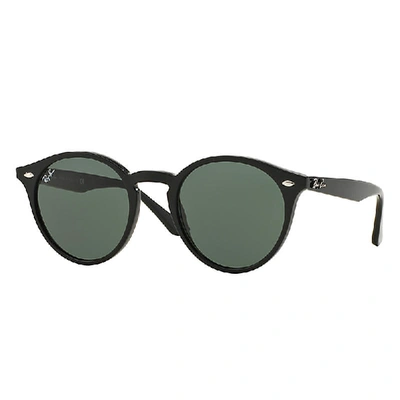 Shop Ray Ban Sunglasses Unisex Rb2180 - Black Frame Green Lenses 49-21