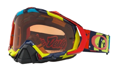 Shop Oakley Mayhem™ Pro Mx Goggles In Red,blue