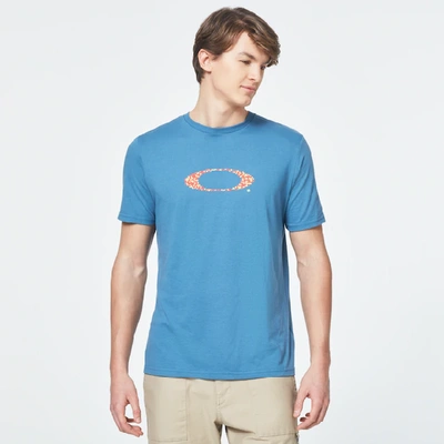 Shop Oakley Pop Ellipse Short Sleeve Tee In Blue