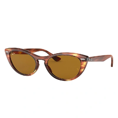 Ray Ban Nina Tortoiseshell G-15 Cat-eye Sunglasses In Tortoise