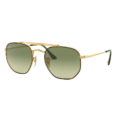 Shop Ray Ban Rb3648 Sunglasses In Gold