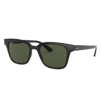 Ray Ban Rb4323 Sunglasses Black Frame Green Lenses 51-20 In Black