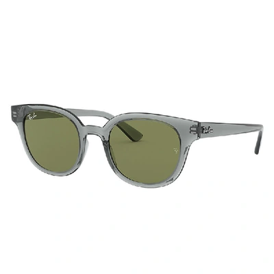 Shop Ray Ban Rb4324 Sonnenbrillen Grau Transparent Fassung Grün Glas 50-21 In Transparent Grey