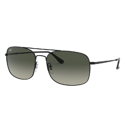Shop Ray Ban Rb3611 Sunglasses Black Frame Grey Lenses 60-18