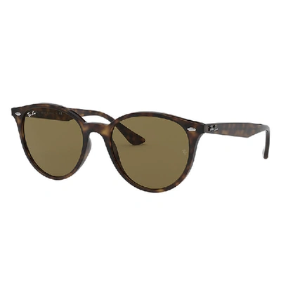 Shop Ray Ban Rb4305 Sunglasses Tortoise Frame Brown Lenses 53-19