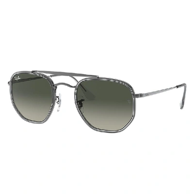 Ray Ban Marshal Ii Sunglasses Gunmetal Frame Grey Lenses 52-23 In Gunmetal