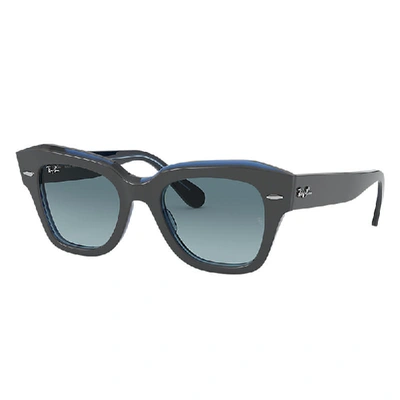 Shop Ray Ban State Street Sonnenbrillen Grau Fassung Blau Glas 49-20