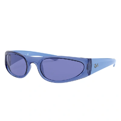 Shop Ray Ban Rb4332 Sonnenbrillen Blau Transparent Fassung Blau Glas 57-19