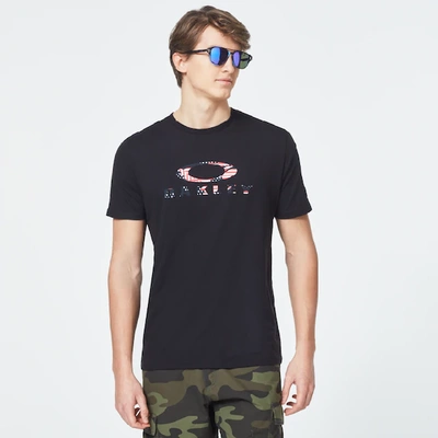 Shop Oakley Usa Flag Ellipse Short Sleeve Tee In Black