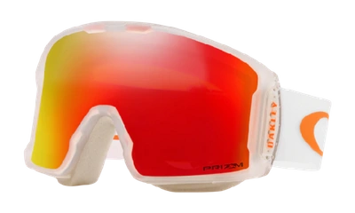 Shop Oakley Line Miner™ Xl Snow Goggles In Crystal Pop Torch