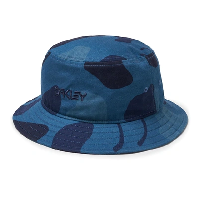 Shop Oakley Camou Blue Bucket Hat Camou